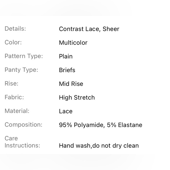 BRAND NEW Sz L LINGERIE 4pack Lace Trim Sheer Panty Set Sexy Hip Brief - Picture 7 of 8